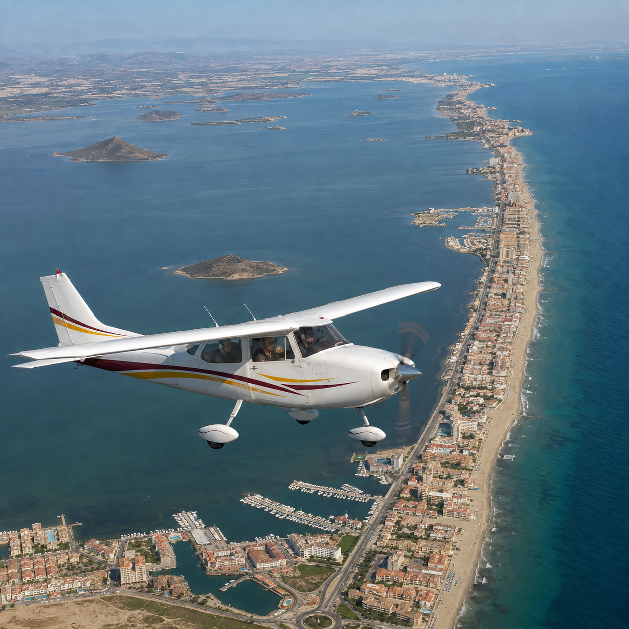 Vuelo Panorámico en Avioneta sobre la Cost